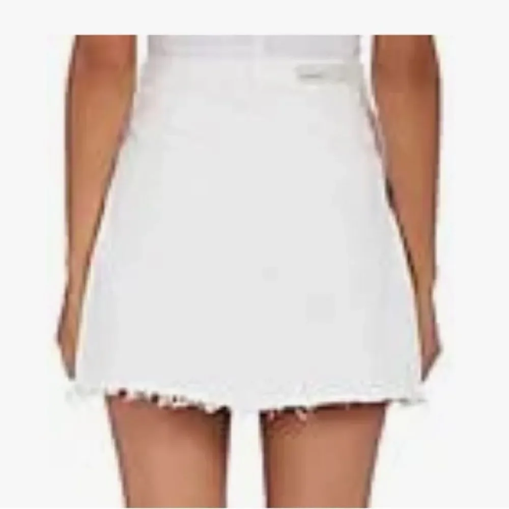 GRLFRND milla Off-White Denim Skirt side 28